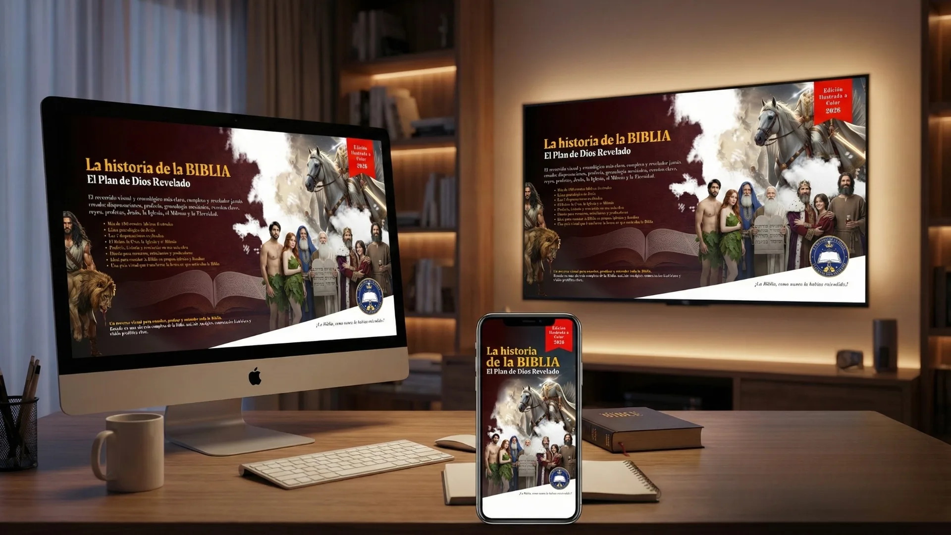La Historia de la Biblia en computador, televisor y celular